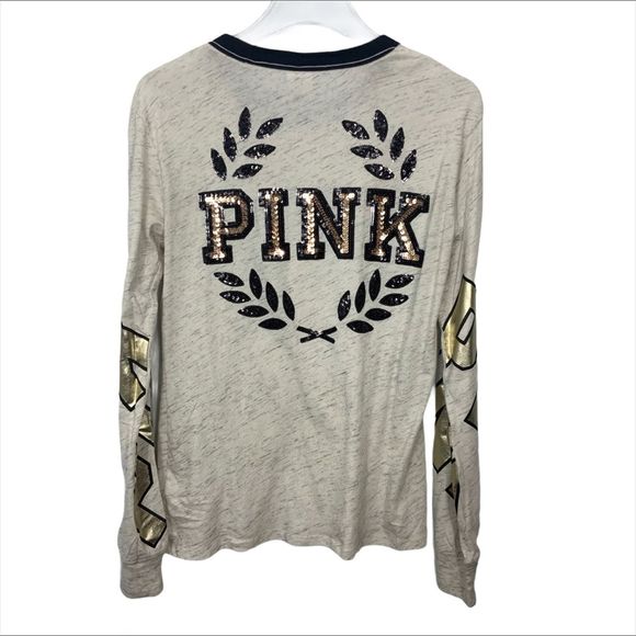 PINK Victoria's Secret Tops - 3/$25 Victoria’s Secret Pink Sequin Long Sleeve T